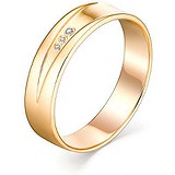 Золотое обручальное кольцо с бриллиантами, 1633532