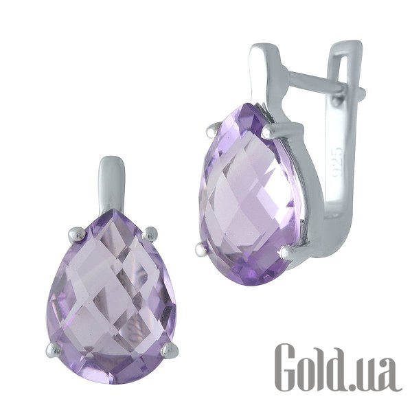 

Серьги Fresh Jewelry, Серебряные серьги с аметистами