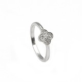 Женское серебряное кольцо с куб. циркониями, 1735676
