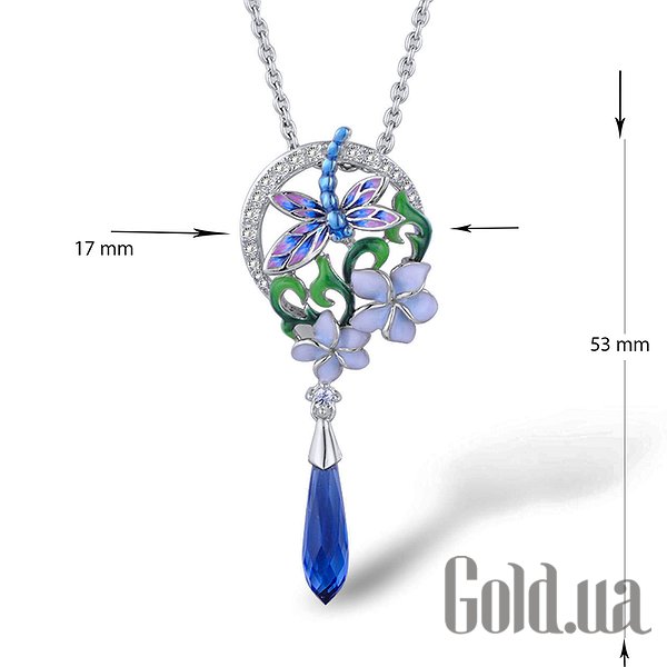 Жіночий кулон Lurie Jewelry Золотий кулон з топазами