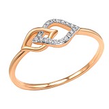 Золотое кольцо с бриллиантами, 1764348