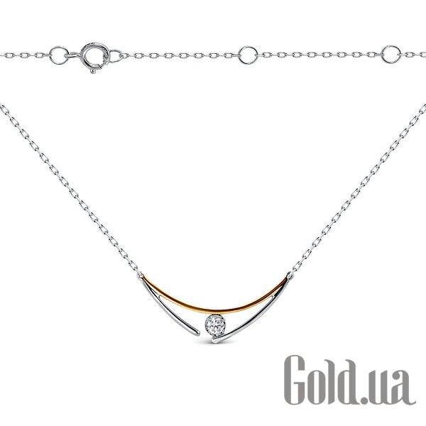 

Колье Lurie Jewelry, Золотое колье с куб. цирконием, 40