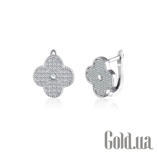 

Серьги Silvex925, Серебряные серьги с куб. циркониями