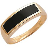 Мужское золотое кольцо с ониксом, 1604349