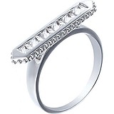 Женское серебряное кольцо с ювелирным стеклом, 1609725