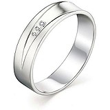 Золотое обручальное кольцо с бриллиантами, 1633533