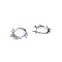Срібні сережки з агатами і куб. цирконіями - фото 2