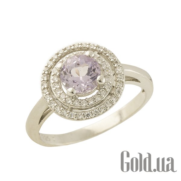 

Женские кольца Fresh Jewelry, Женское серебряное кольцо с аметистом и куб. циркониями
