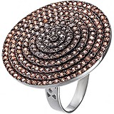 Женское серебряное кольцо с куб. циркониями, 1670397