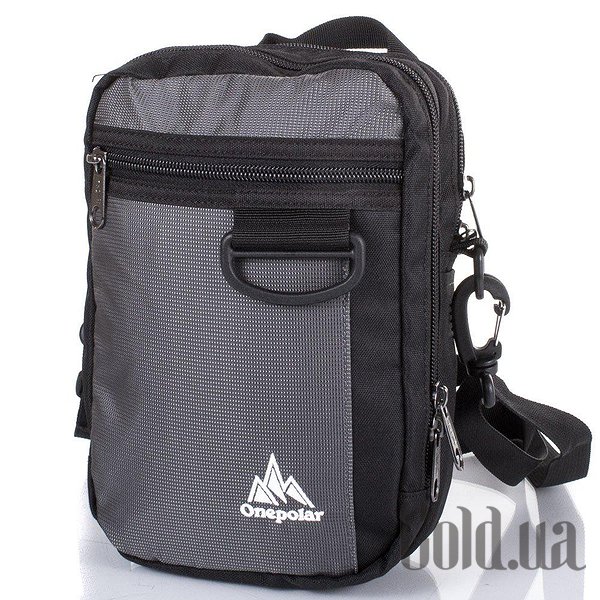 

Сумка мужская Onepolar, Черный;серый, Сумка W3023-grey