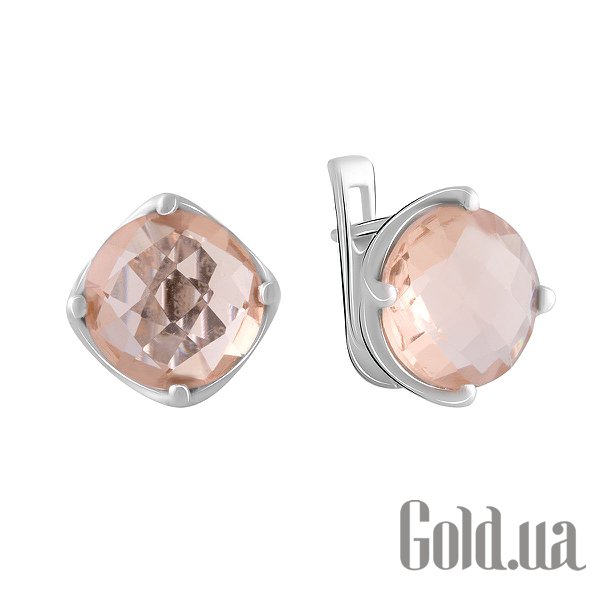 

Серьги Fresh Jewelry, Серебряные серьги с синт. морганитами