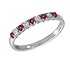 Bibigi Женское золотое кольцо с бриллиантами и рубинами - фото 1