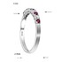 Bibigi Женское золотое кольцо с бриллиантами и рубинами - фото 2