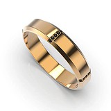 Золотое обручальное кольцо с бриллиантами, 1768445