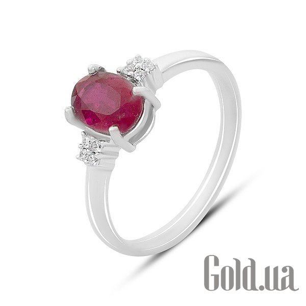 

Женские кольца Fresh Jewelry, Женское серебряное кольцо с куб. циркониями и рубином, 17