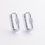 Золоті сережки з куб. цирконіями, 1795325