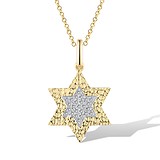 Золотий кулон з діамантами