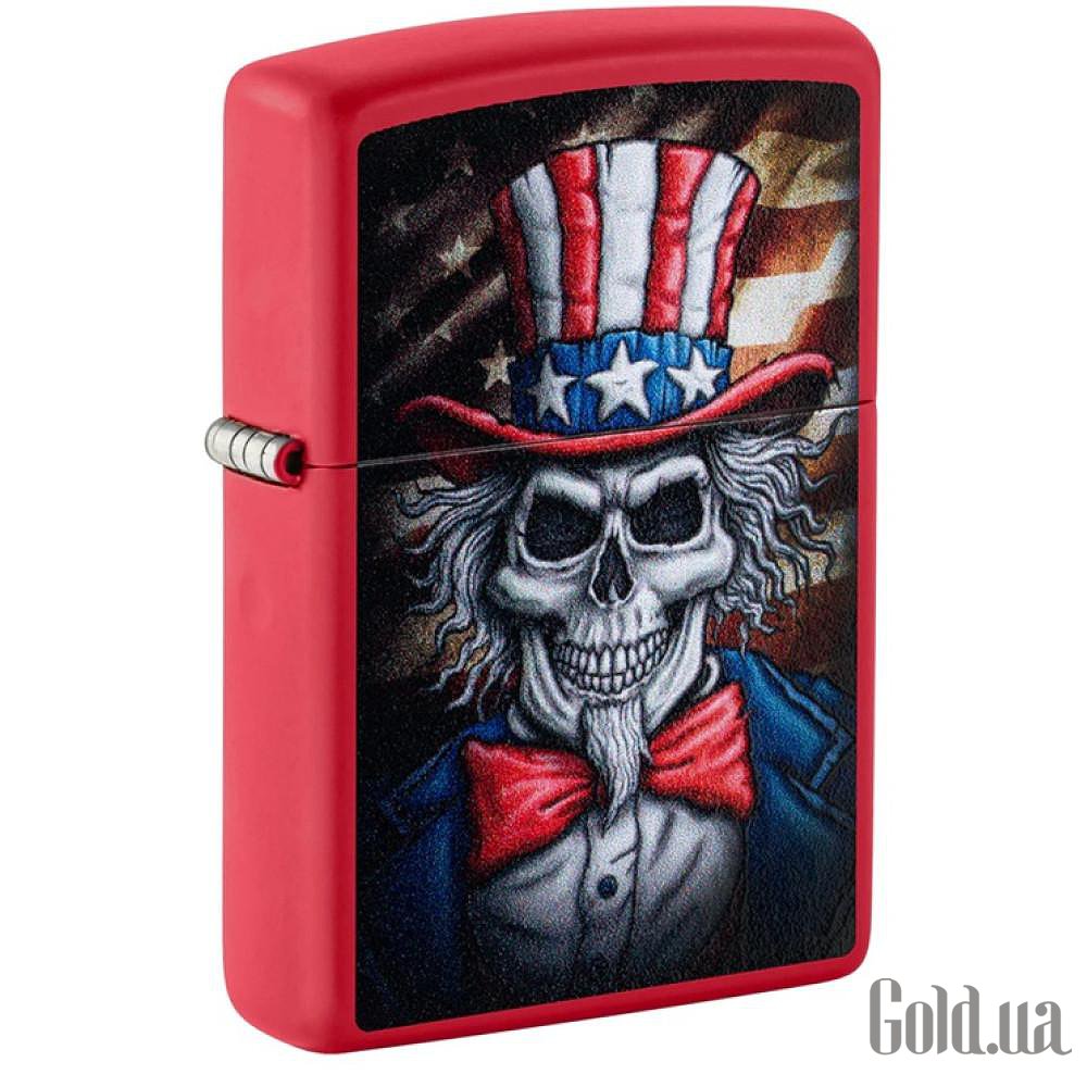 Zippo Зажигалка Uncle Sam Skull Design 46696 46696