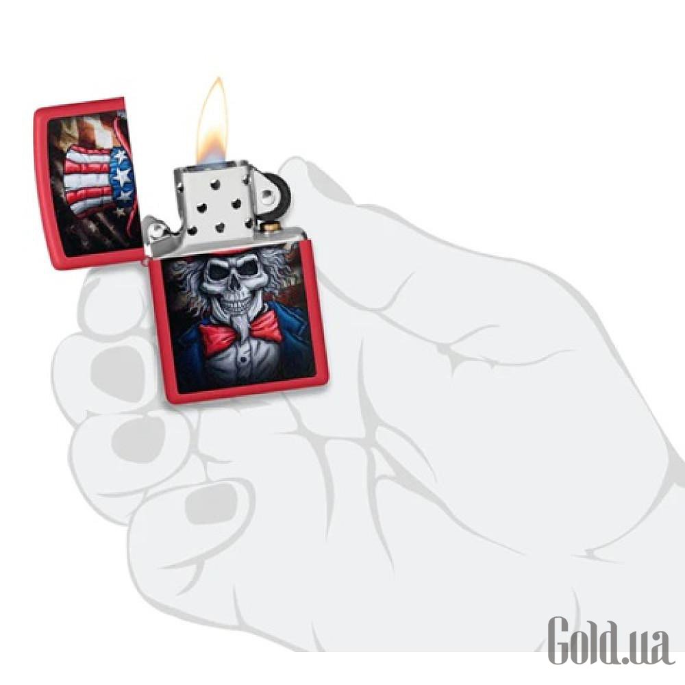 Zippo Зажигалка Uncle Sam Skull Design 46696 46696 – изображение 4