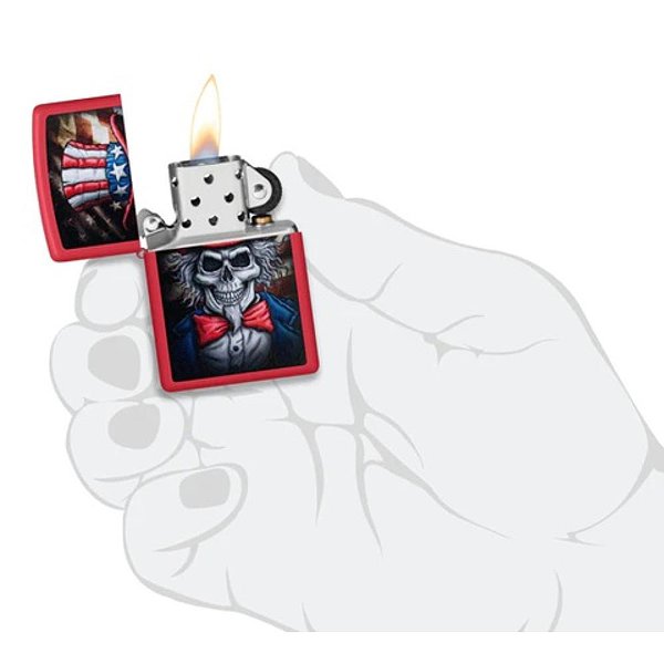 Zippo Зажигалка Uncle Sam Skull Design 46696 46696 – изображение 4