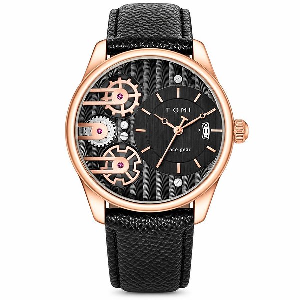 Tomi Чоловічий годинник Gear Copper Gold bt4009 bt4009 – зображення 2