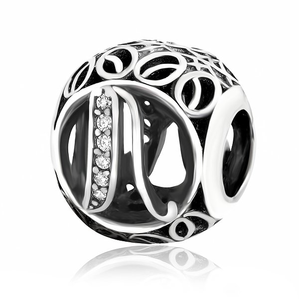 Серебряная наборная подвеска  с куб. циркониями