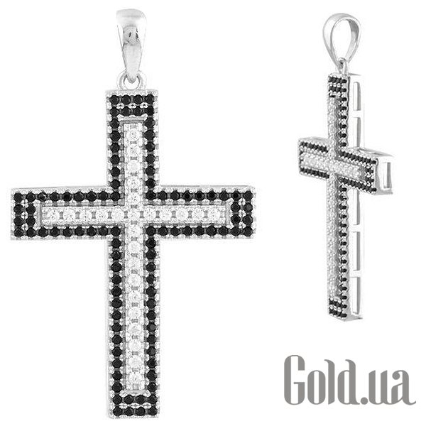 

Кулон-крестик Fresh Jewelry, Серебряный кулон с куб. циркониями