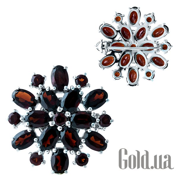

Броши Fresh Jewelry, Серебряная брошь с гранатами