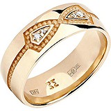 Золотое обручальное кольцо с бриллиантами, 1555198