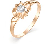 Женское золотое кольцо с бриллиантами, 1603582