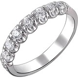 Женское серебряное кольцо с куб. циркониями, 1620222