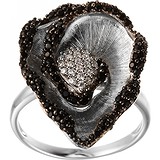 Женское серебряное кольцо с куб. циркониями, 1645310