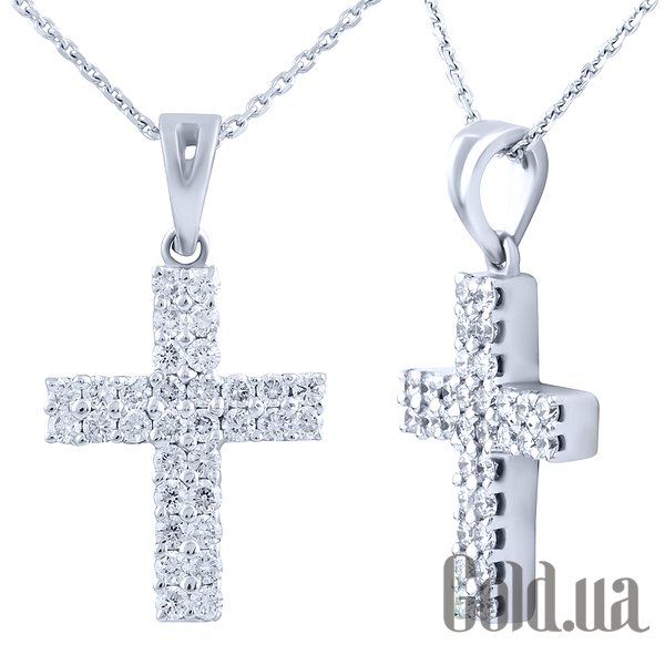 

Кулон-крестик Fresh Jewelry, Золотой кулон с бриллиантами