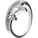 Женское серебряное кольцо с куб. циркониями, 1668862