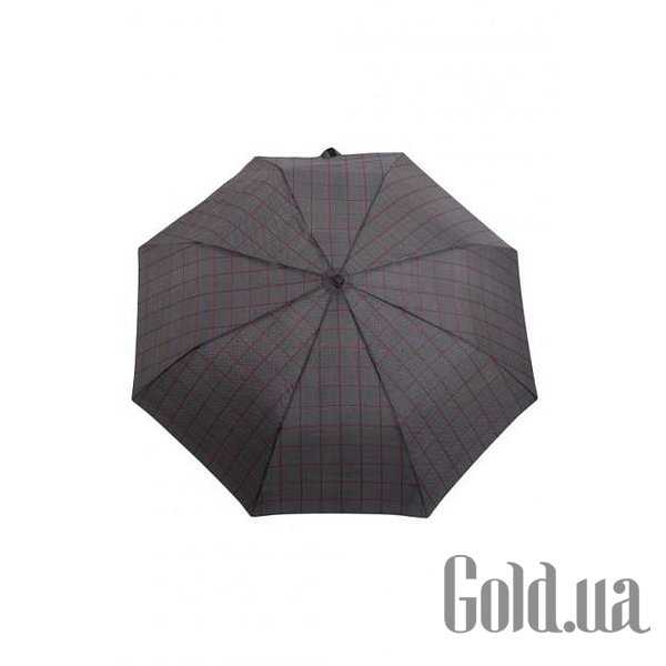 Зонт Milano 229C, черный в бордовую полоску