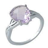 Женское серебряное кольцо с аметистом, 1705726