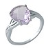Женское серебряное кольцо с аметистом - фото 1