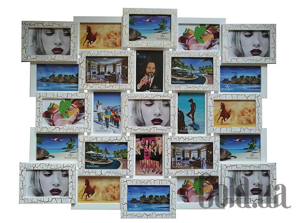 

Фоторамка Runoko, Золотой;белый, Мультирамка 25 А-25
