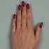 Bibigi Женское золотое кольцо с бриллиантами и изумрудами - фото 3