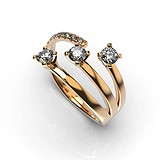 Женское золотое кольцо с бриллиантами, 1768190