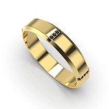 Золотое обручальное кольцо с бриллиантами, 1768446