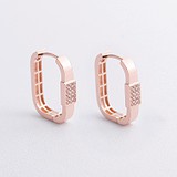 Золоті сережки з куб. цирконіями, 1795326