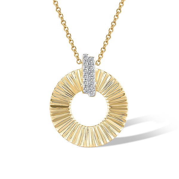 Золотой кулон с бриллиантами