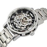 Winner Мужские часы Black Pure Silver 3773