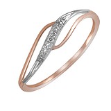 Женское золотое кольцо с бриллиантами, 290046