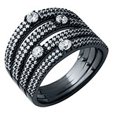 Женское серебряное кольцо с куб. циркониями, 1608703