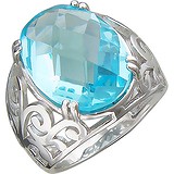 Женское серебряное кольцо с топазом, 1613823