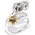Silver Wings Женское серебряное кольцо в позолоте - фото 1