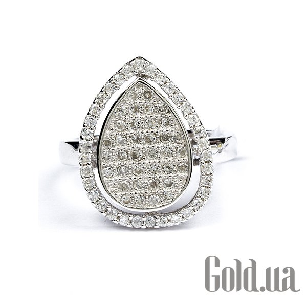 

Женские кольца Линком-Плюс, Женское серебряное кольцо с куб. циркониями, 16.5