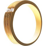 Золотое обручальное кольцо с бриллиантами, 1650687